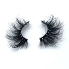 Real 2020 New Arrivals Create Your Own Brand Trending 3D 5D Fluffy Thick 25mm Real Mink Lashes Vendors