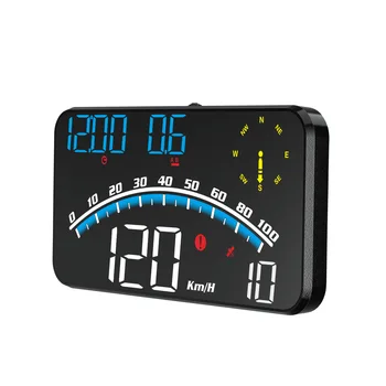 Hot Car HUD Automotive Universal Head-up Display km/h GPS for Car GPS Speeding Alarm Navigation Positioning Car Display Screen