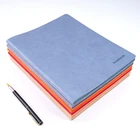 School School Supplies Customized Logo A5 PU Leather Bound Writing Journal Notebook Cute Stationary Sketchbook Diray