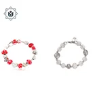 Bracelet Charm Bracelet Adjustable Stainless Bangle Steel Exquisite Crystal Beads Bracelet For Women