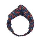 Accessories Customized Printed High Quality Hairband Twisted Luxury Silk Headband Hair Accessories For Women