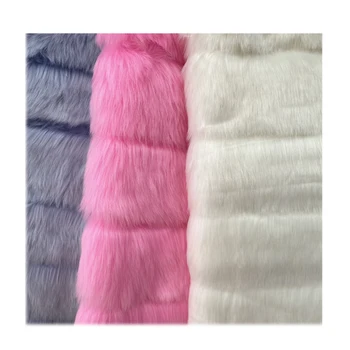 New wholesale acrylic plush fabric groove craft 40mm pile faux fox fur for garment