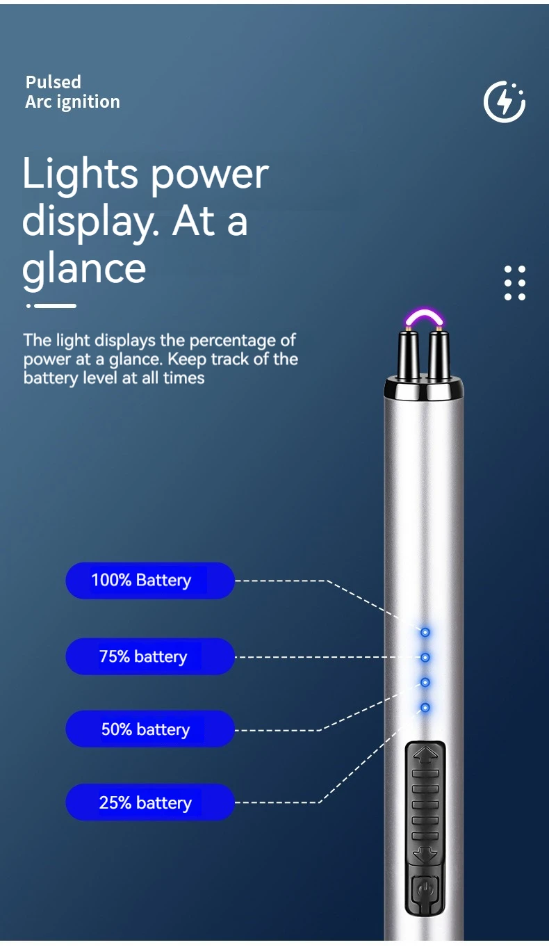 Usb Rechargeable Ignition Electric Arc Lighter Wholesale Ignition Device Arc Pulse Igniter Jl855