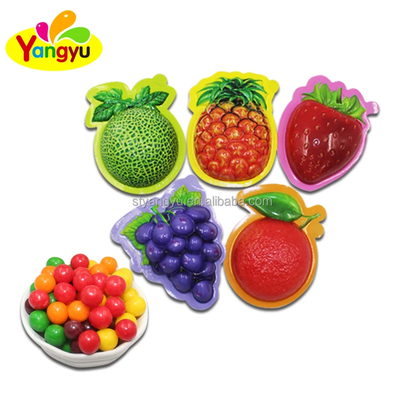 Custom Candy Fruits Shape Round Candy