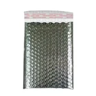 Metallic Aluminum Foil Bubble Bag Thermal Insulation Bubble Mailer In Silver