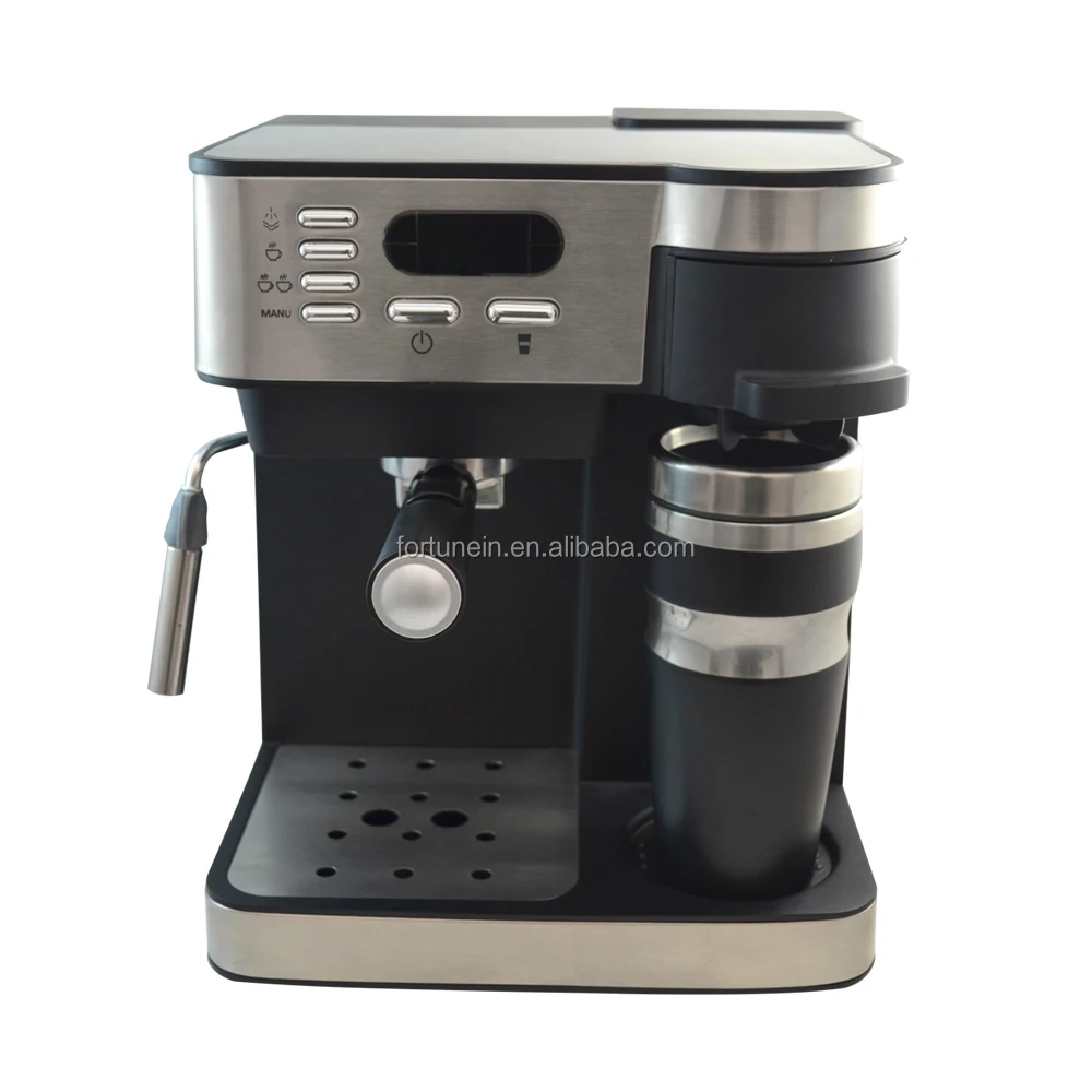 Cafetera Espresso Por Goteo Y 2 En 1,Máquina Para Hacer Espresso Y  Capuchino - Buy 15 Bar Bomba De La Máquina De Café,Café Y Máquina De Café  Espresso,Espresso Goteo Máquina De Café