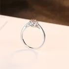 Amethyst Ring New Model Birthday Silver Jewelry 925 Sterling Inlay Gem Amethyst Diamond Flower Ring