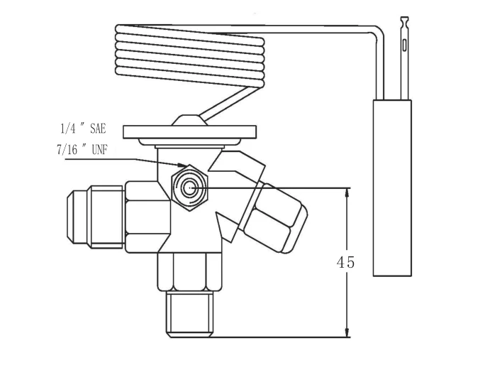Angleway Thermostatic Expansion Valve, TX2, TN2, TS2, DONEVF - detail 14