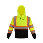 Jacket Green Safety Hoodie Glory Hi Vis Man Knitted Jacket Safety Green Work Hoodie