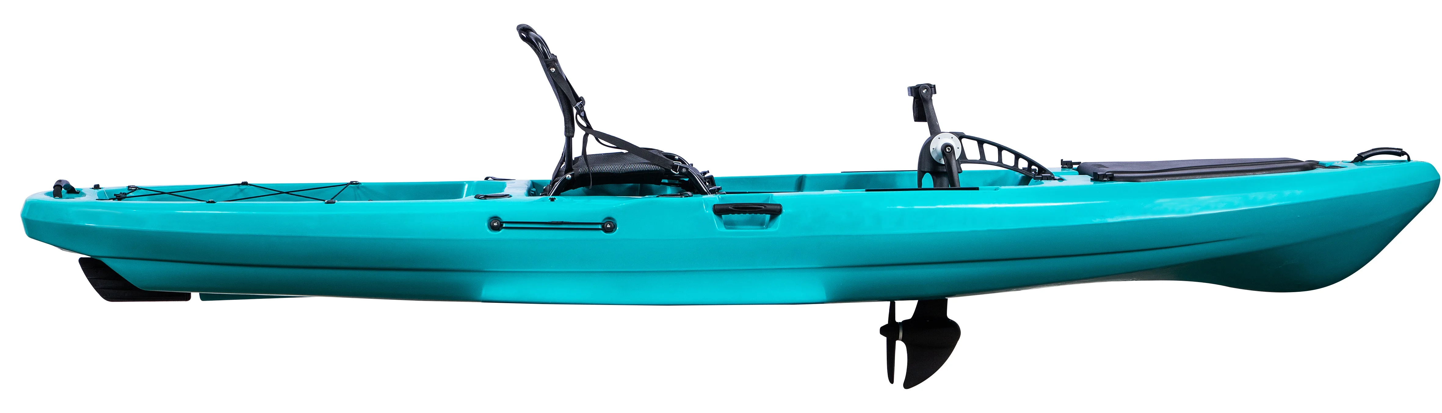 Single Seat Foot Pedal Drive System Fishing Kayak Ft Hdpe Plastic