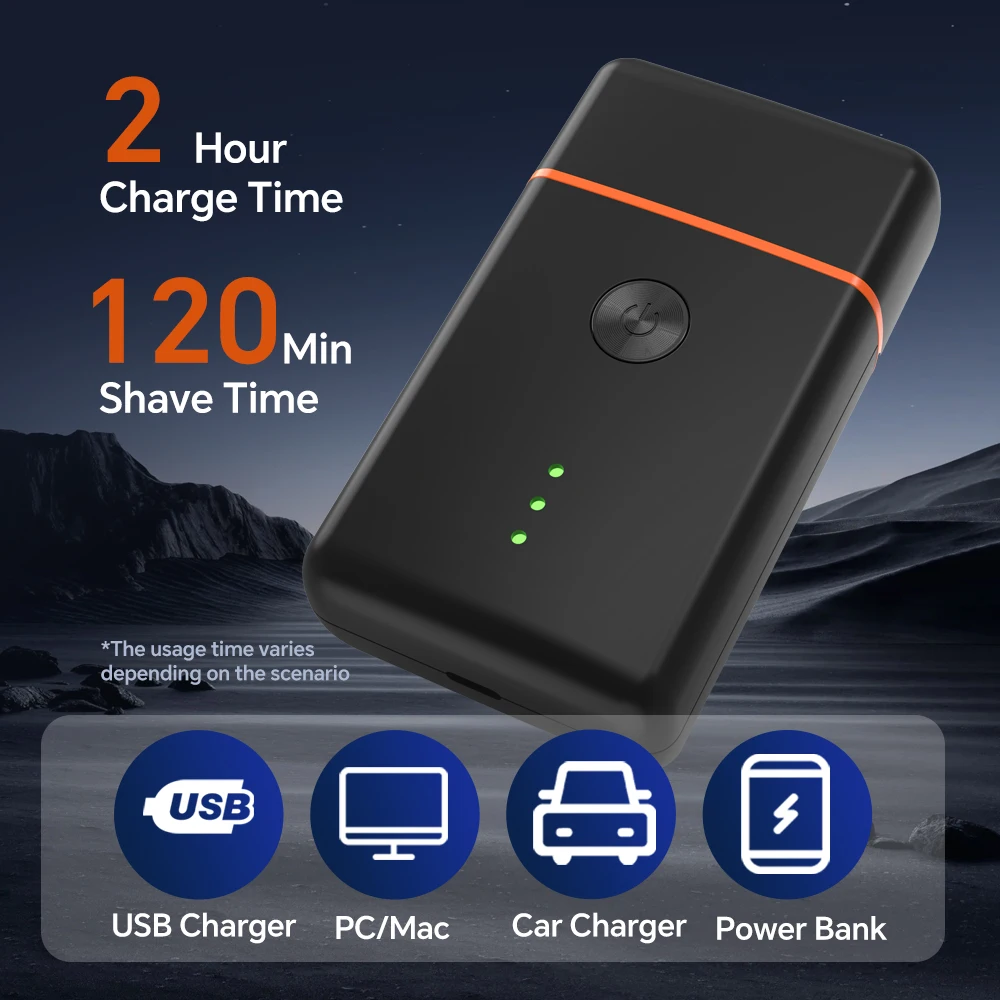 Portable Men's with Reciprocating Beard Shaving Blade USB Charging Dedicated Electric Shaver details