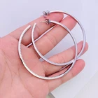 Crystal Large Earrings Wholesale Crystal Large Ring Earrings Trendy Temperament Earrings For Women