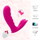 Wearable Dildo Vibrator G-Spot Clitoral Stimulator Wireless Invisible Panties Massager Sex Toys For Women