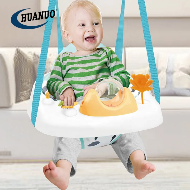 high chair that hangs on table