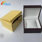 Custom Logo Luxury Packaging Single Black Wooden Watch Box