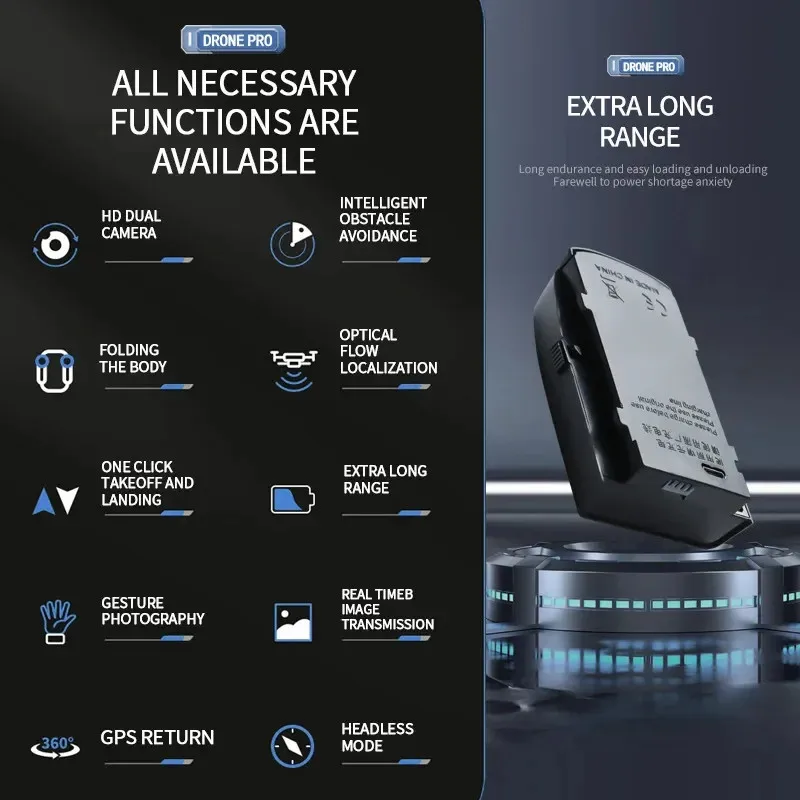 S196 4K Aerial Drone WIFI 5G RC with HD 1080P Camera