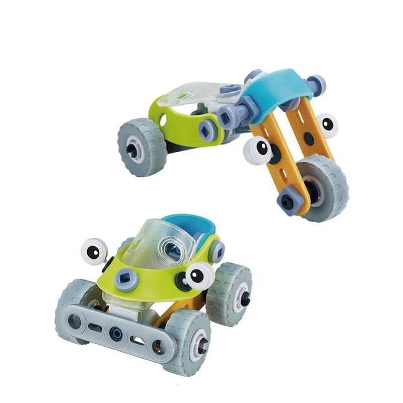 Plastic DIY Kid Toy Assembly Model Kit Building Blocks Construction Vehicle Tool 