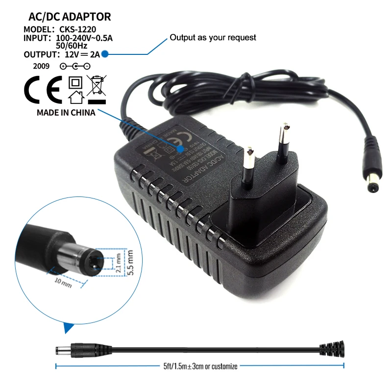 product 2025 high efficiency 9v 2a plug in power adapters easy and convenient connection-3