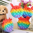 Purse 2021 New Push Shoulder Bag Purse Push Bubble Handbags Fidget Toy Kids Coin Purse