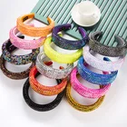 Hair 2021 Hot Sell Casual Bling Crystal Diamond Lady Sponge Hair Band Fashion Rhinestone Headbands