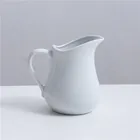Jug Milk Wholesale High Quality Bevel Connection Coffee Jug Ceramic Milk Jug For Restaurant Coffee Shop