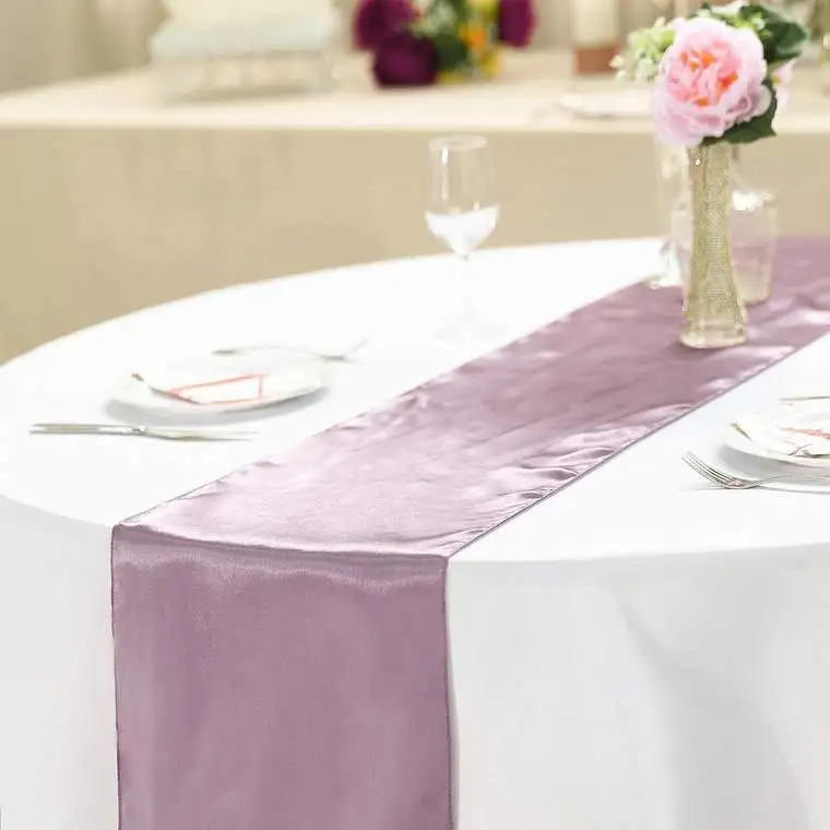 Wholesale High Quality Satin Table Runner for Wedding Decoration
