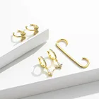 Earrings Earring Diamond CZ Stone Gold Plated Butterfly Hoop Earrings Cc Earrings Druzy Stud Ear Cuff Earring