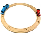 Train Set New Parent-child Education Children Hand-spliced Solid Wood Train Set Railway Toy Car