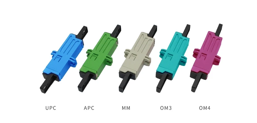 Wholesale Price Original Plastic Shell E2000 Simplex Fiber Optic Adapter With/Without Flange