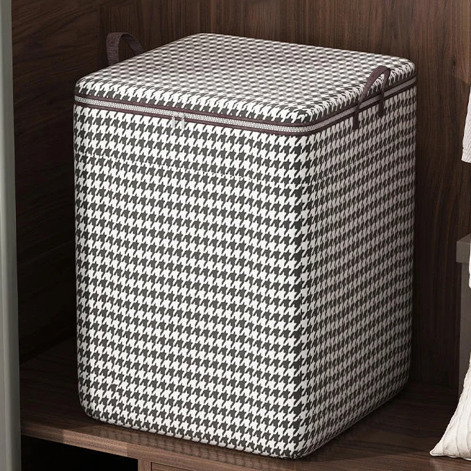 product large capacity clear jeans underwear storage boxes stackable clothing organizers with lid eco friendly folding storage bin-6