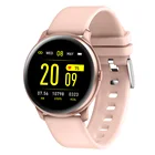 Hot Sell Ultra-thin Blood Pressure Heart Rate Pedometer KW19pro Fashion Waterproof Round Face Smartwatch