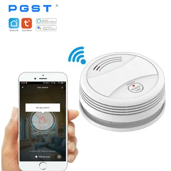 PGST NEW Tuya Smart Life Fire Alarm home smoke detector with built in siren APP remote control rookmelder