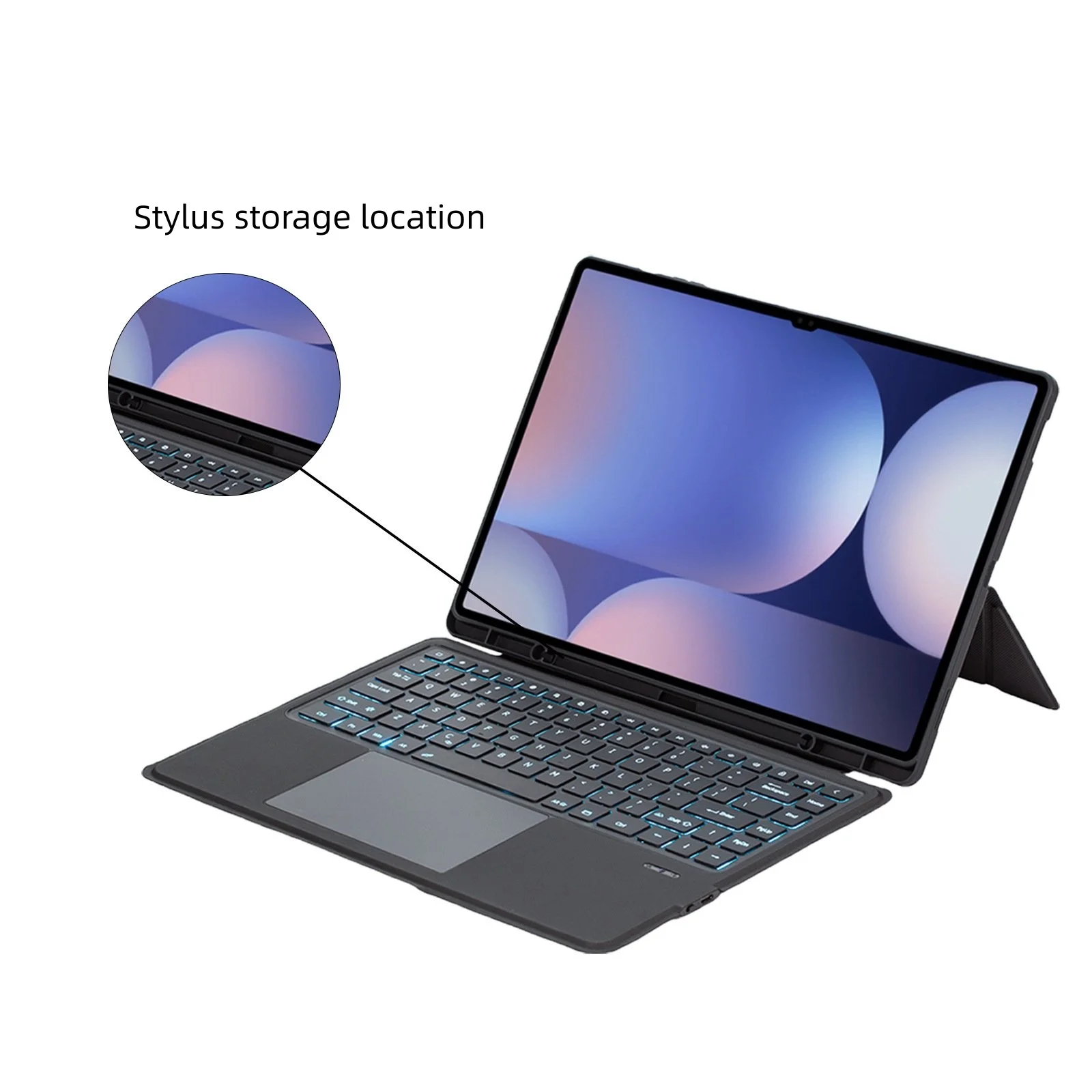 s8u 146 portrait landscape detachable imitation leather backlit pencil slot laudtec-3