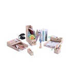 Desk Supplies Organizer Manufacturer Sales Wooden Home Office Desk Stationery Supplies Box Desktop File Organizer Set Of 12