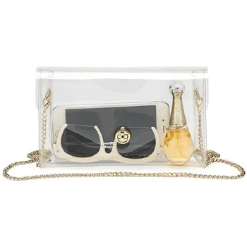 Girls clear pvc jelly crossbody mini handbags transparent shoulder bag women fashion hand bags luxury shoulder bags