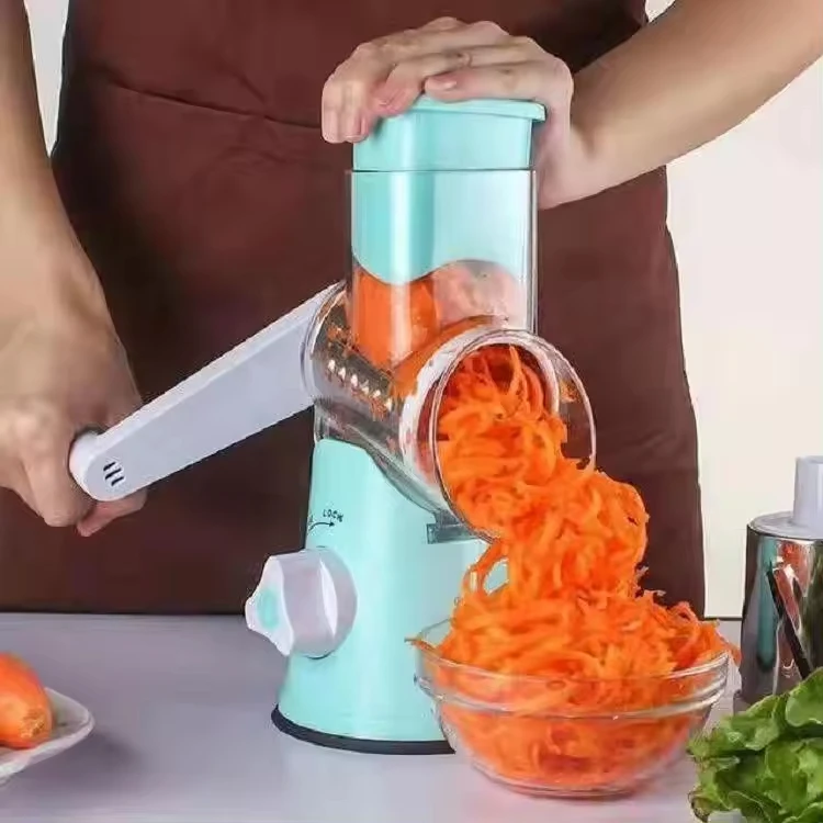Multifunctional Vegetable Cutter Kitchen Vegetable Slicer 3 in 1 Roller Chopper