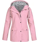 Coat Woman Coat Outdoor Jacket Spring Sports Stripe Ladies Waterproof Coat