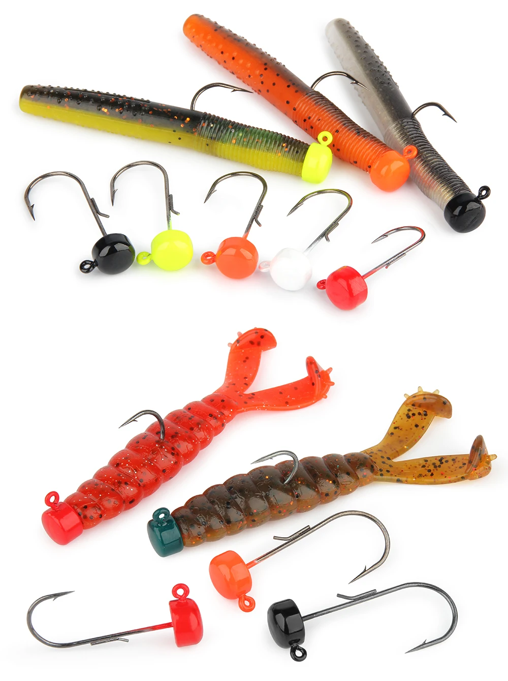 Spinpoler Ned Rig Loaded Jig Head Fishing Hook Weedless 2.8g 3.5g 4.6g