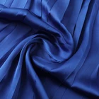 Skirt High Quality Skirt French Style Luxurious High Waist Shiny Pleated Satin Long Skirt De Mujer
