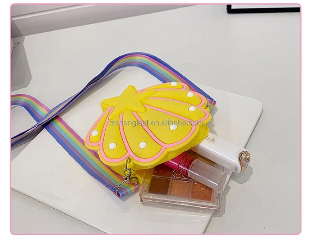product customized cute cartoon silicone shoulder pouch handbags oem japan style beautiful childrens beaatiful kids zipper shoulder-6