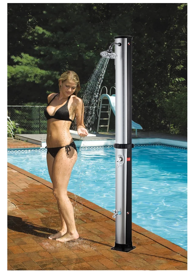 Environmental Protection Energy Saving Large Capacity PVC Outdoor Garden Solar Shower Column