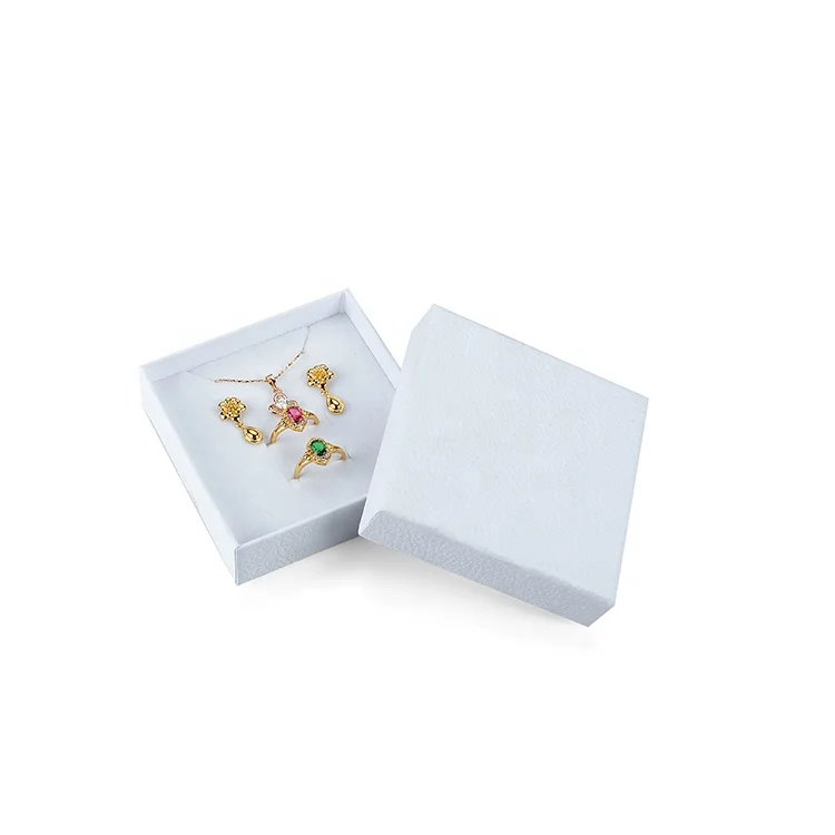 New design unique ring box white sweet paper gift small box for jewelry