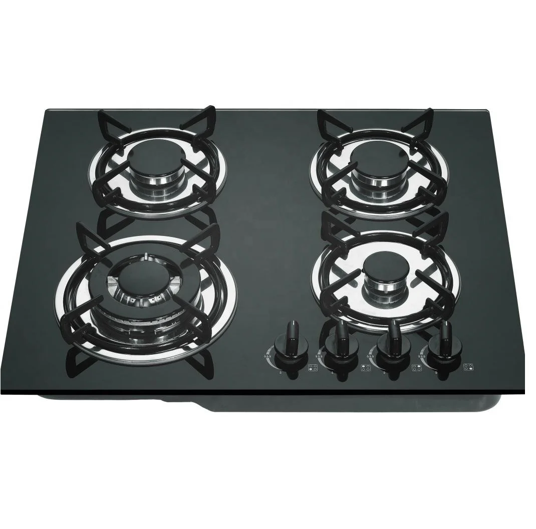 4 burner glass top gas stove price