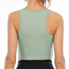 Top Buy Woman Crop Tshirt Sexy Slim Sleeveless Yoga Running T-shirt O Neck Crop Top Women