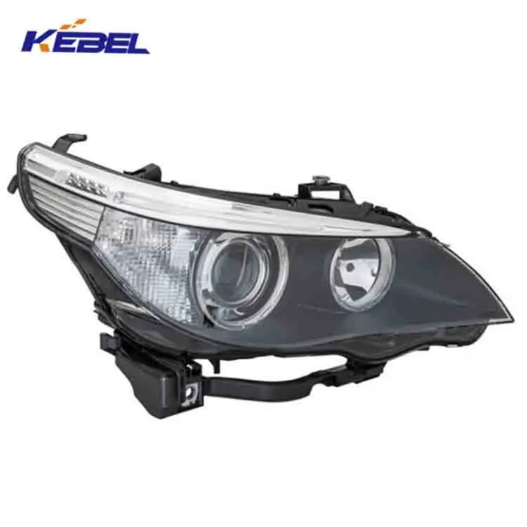 product kebel xenon auto head lights 63127177751 oem 63127177752 car headlamp for bmw 5 series e60 lci 2008-7