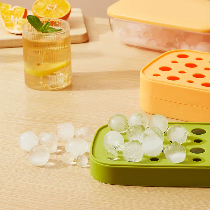 Easy-Release Silicone Flexible Ice Cube Tray Ice Ball Cube Maker Mold Trays Cub Silicone Ice Cube Tray for kitchen