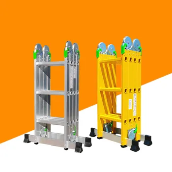 Linyi Ladder Factory Supply Magic Trestle Aluminum Ladder For Daily Home Fixing Use