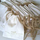 Cotton Bag Cotton Gift Bag Custom Logo Printed Gift Canvas Cotton Double String Handbag Shoe Dust Drawstring Bag