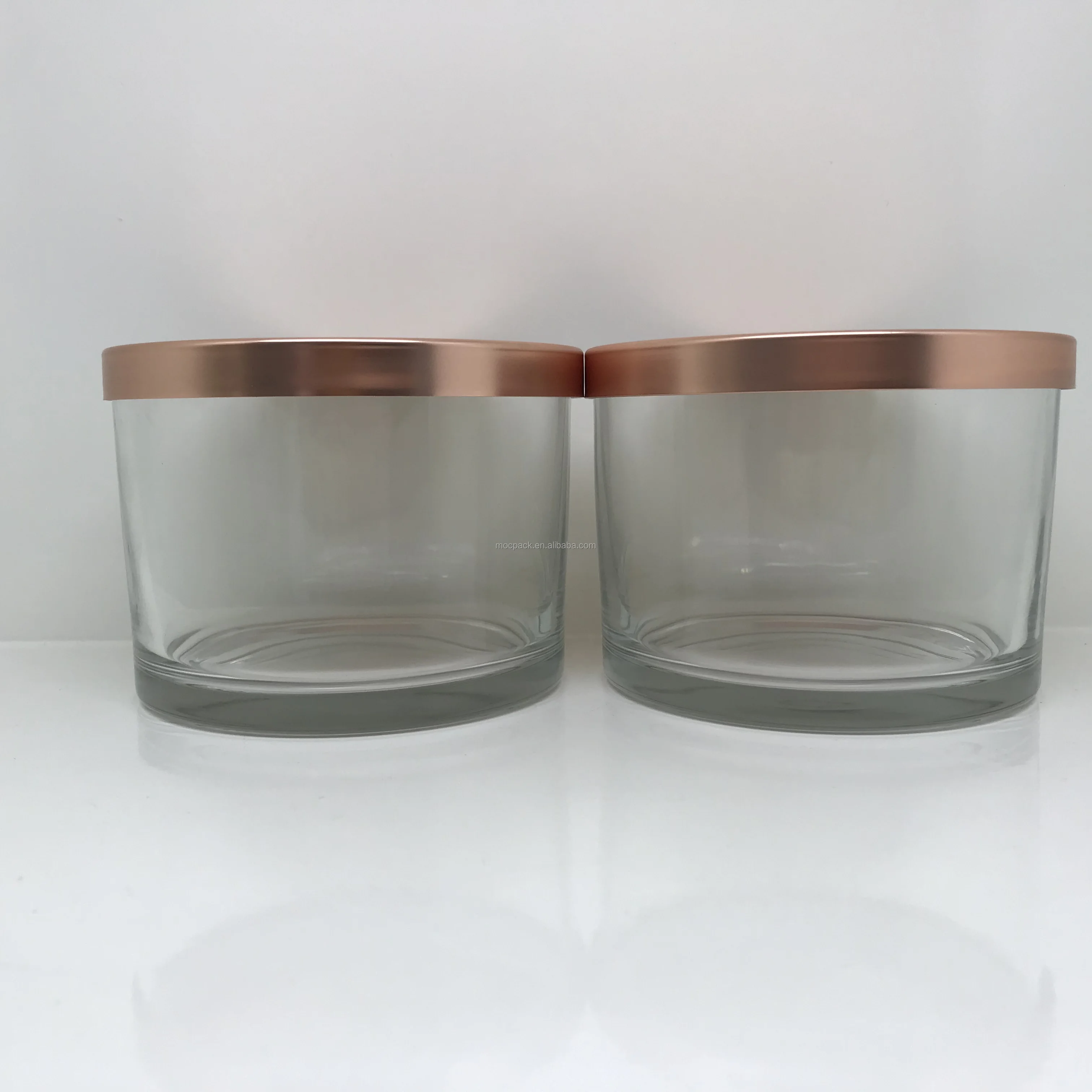 product wholesale glass candle jar with metal lid airtight empty scented candle glass jars-27