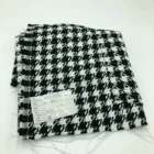 Silk 95% A 5% 450g/m Golden Silk Wool Small Tweed Houndstooth Wool Fabric